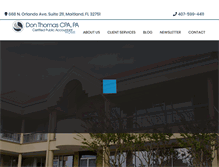 Tablet Screenshot of donthomascpa.com